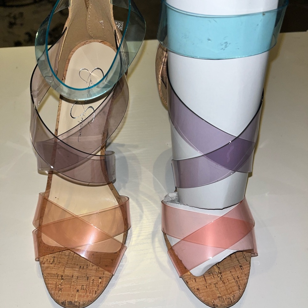 Jessica Simpson Blue and Purple Elegant Heels